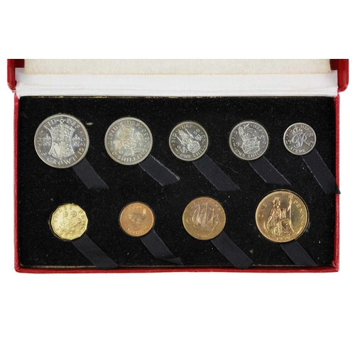 199N - Royal Mint 1950 cased proof coin set A bright proof 1950 Royal Mint complete set from 1/4d to half-c... 