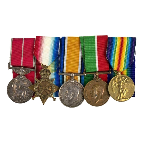 205 - WW1 B.E.M. and Mercantile Marine group of five medals A group of five comprising British Empire Meda... 