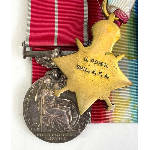 205 - WW1 B.E.M. and Mercantile Marine group of five medals A group of five comprising British Empire Meda... 