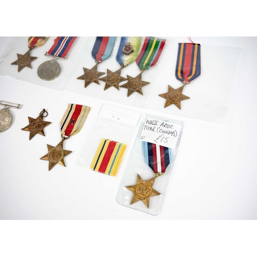 215 - GB and South Africa second World War Medals (x10) Lot consists of eight Stars, one War Medal, Africa... 