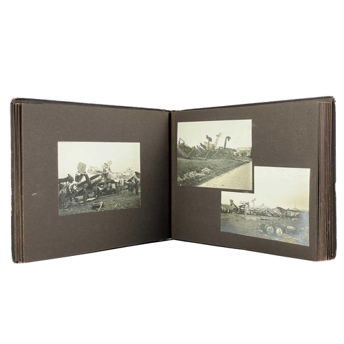 248 - RFC / RAF related 1st World War to 1920's photograph album (x120 photographs) Comprising many intere... 