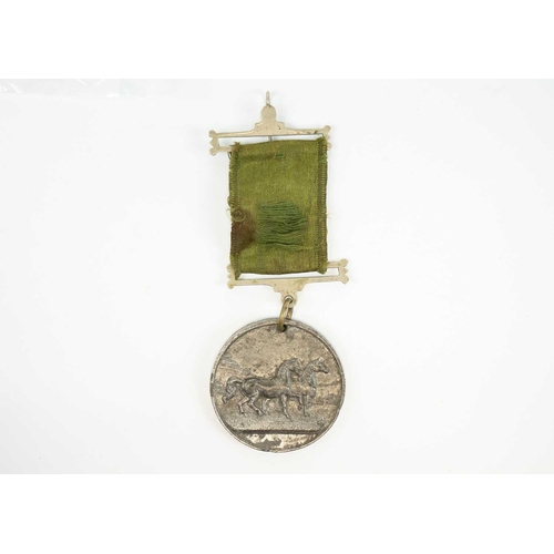 254 - Medallions, Badges, Fobs - various subjects Comprising: 1: A lidded wooden box containing two bags c... 