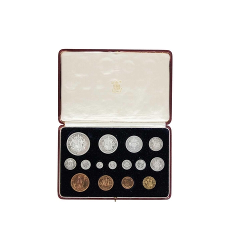 27 - 1937 Royal Mint Coronation Specimen Coins set A complete 1/4d to 5/- set of 1937 Coronation coins pl... 