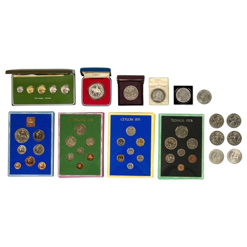 36 - Royal Mint British and Commonwealth proof & other coins including silver Comprising: 1: 1897 LX1 Vic... 