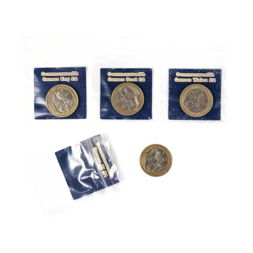 50 - GB 2002 Commonwealth Games set of four x £2 coins Comprises four circulation grade £2 Commonwealth G... 