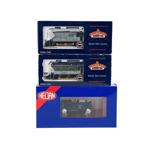 586 - Heljan / Bachmann Class 07 and 08 Diesel Shunters (x3) Lot comprises: 1: Heljan weathered class 07 N... 