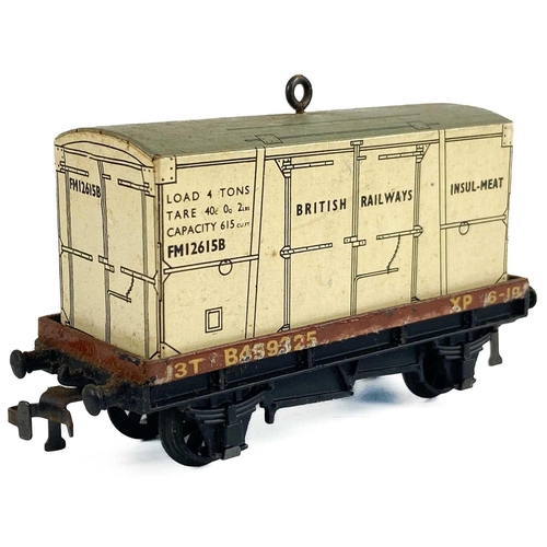 607 - Hornby Dublo Wrenn and Hornby-Acho blue boxed wagons / vans / coach (x27) Comprising: 20 ton tube wa... 