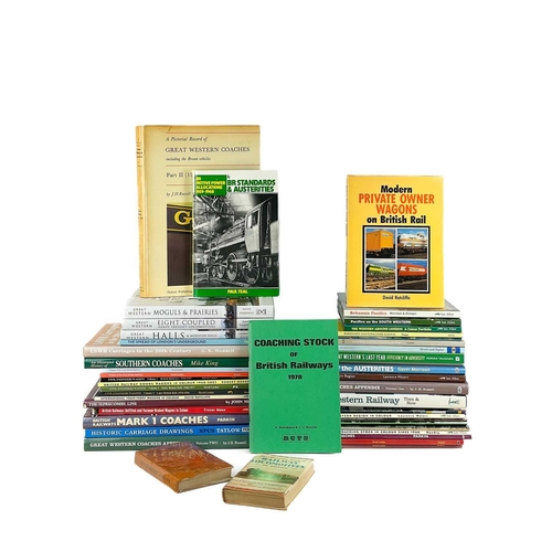 609 - Railway Books - Various subjects - 52 hardbacks and 35 magazine style paperbacks Comprising: 1: A ba... 