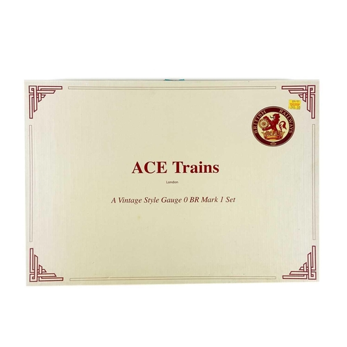 617 - O Gauge Ace Trains BR Maroon Mark 1 Boxed set of 3 coaches (Coach set 