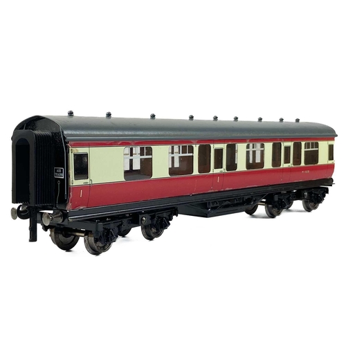 618 - O Gauge Ace Trains BR Crimson & Cream Mark1 boxed set of 3 coaches Comprising 2 x 2nd class Nos. 210... 