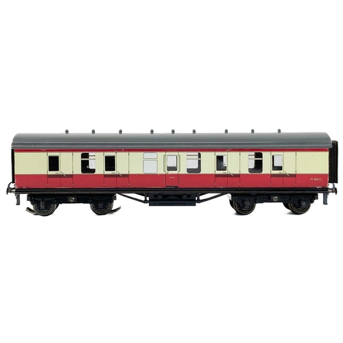 619 - O Gauge Ace Trains BR Crimson & Cream C5 BRK boxed coach Comprising Guards / Luggage Coach No. 80675... 