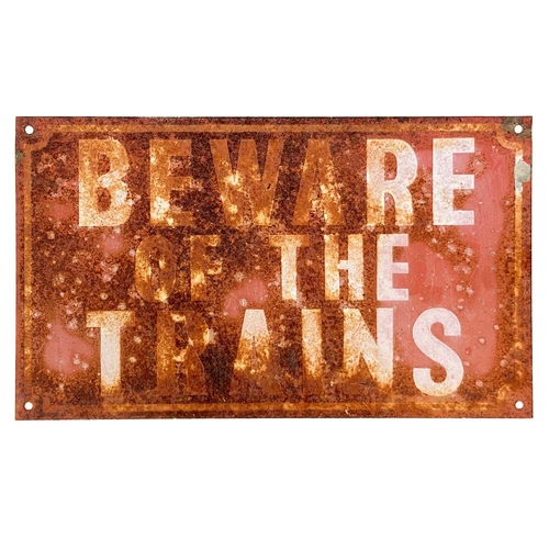 684 - Railway warning and signal / track plates Comprising: 1: A well weathered 