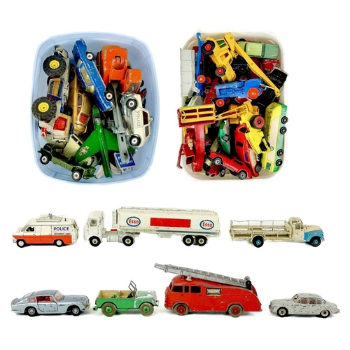 703 - Diecast toys - Dinky, Corgi, Lesney Wire basket containing quantity of cars etc., including Dinky fi... 