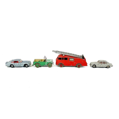 703 - Diecast toys - Dinky, Corgi, Lesney Wire basket containing quantity of cars etc., including Dinky fi... 