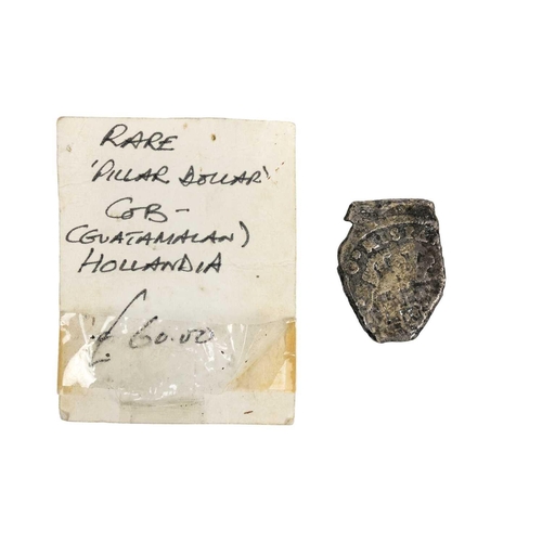 80 - Hollandia shipwreck coin 1743 8 real cob piece of eight (Guatamalan) stated to be from the wreck of ... 