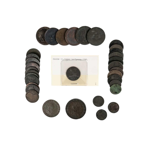 83 - GB 17th to 19th century copper coinage including 2d cartwheel penny Comprising: 1: Excellent 1797 ca... 