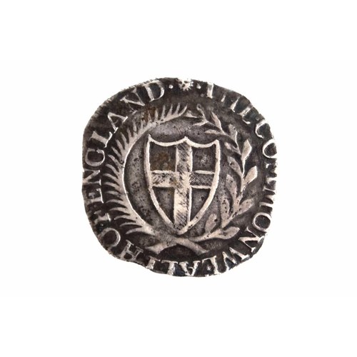 92 - 1656 Commonwealth hammered shilling An attractive coin with good detail, some edge nibbles