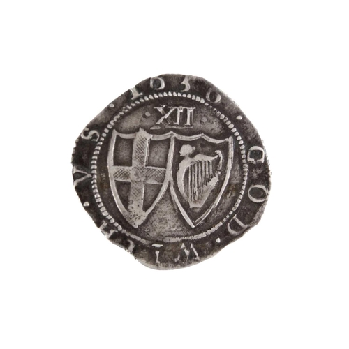 92 - 1656 Commonwealth hammered shilling An attractive coin with good detail, some edge nibbles