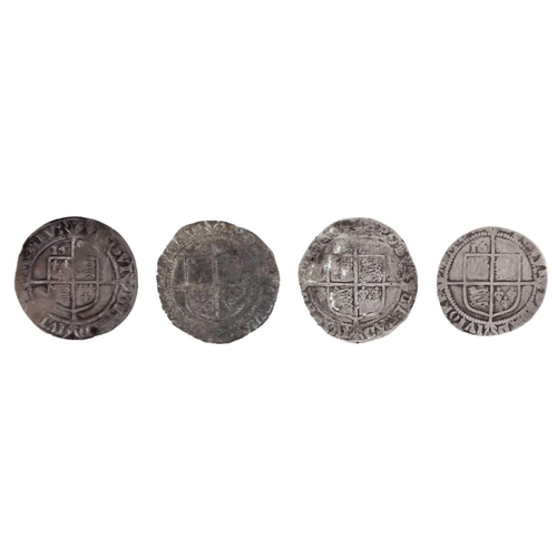 96 - Elizabeth I hammered 6ds x 4 Four dated coins, all worn, some dates un-clear. Two probably 1590s, on... 