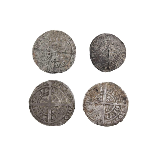 99 - Hammered silver groats and half groat Edward III etc. Lot comprises groats x3 plus one half groat. M... 