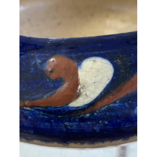 126 - Bernard LEACH (1887-1979) An early, circa 1923, footed bowl with turned-in rim and lip, cream crackl... 