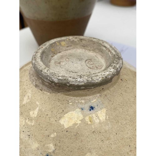 126 - Bernard LEACH (1887-1979) An early, circa 1923, footed bowl with turned-in rim and lip, cream crackl... 