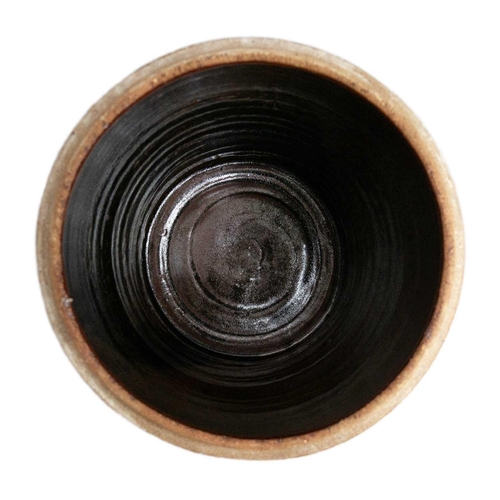 127 - Bernard LEACH (1887-1979) Bread crock or large lidded jar circa 1960, including lid, stoneware iron ... 