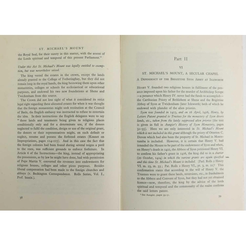 111 - (Penzance and St Michael's Mount) Nine works. 'Saundry's One and All Almanac,' printed card wraps de... 