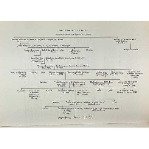 12 - BONYTHON, Eric Glenie. 'History of the families of Bonython of Bonython and Bonython of Carclew,' Or... 