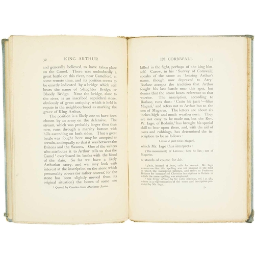 124 - DICKINSON, W. Howship 'King Arthur in Cornwall,' Original vellum backed boards, some rubbing to extr... 