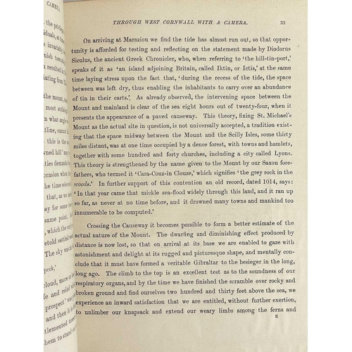 126 - HAWKINS, Henry. 'Through West Cornwall with a Camera, Or, An Artist's Pilgrimage Amongst Miners and ... 