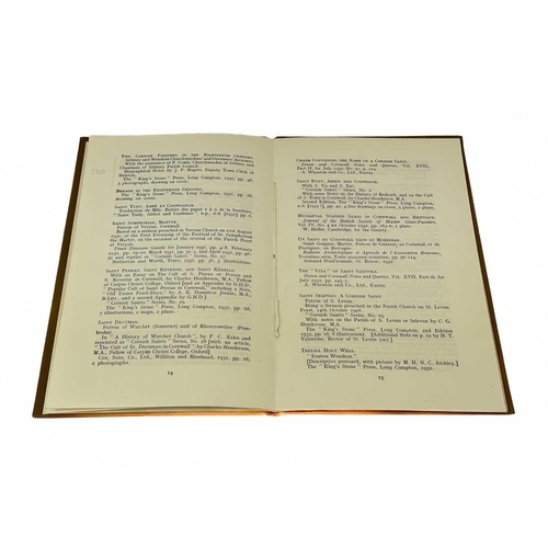 13 - DOBLE, G.H. 'A Memoir and a Bibliography,' By R. M.Catling and J. P. Rogers, original cloth with emb... 