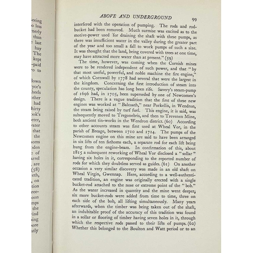 133 - Mining in Cornwall A very good collection of twenty five works. H. G. Dines. 'The Metalliferous Mini... 