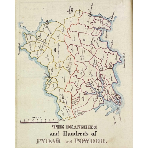 148 - (Important Cornish manuscript) 'Plans of the whole Parish of Sithney, in Cornwall. 1824' MS survey o... 