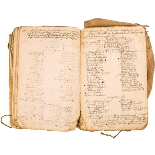 151 - 'The book of the Mannor of Ventongimps, 1683' Court Book with manuscript entries in latin, dating fr... 