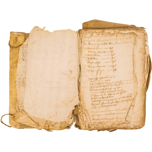 151 - 'The book of the Mannor of Ventongimps, 1683' Court Book with manuscript entries in latin, dating fr... 