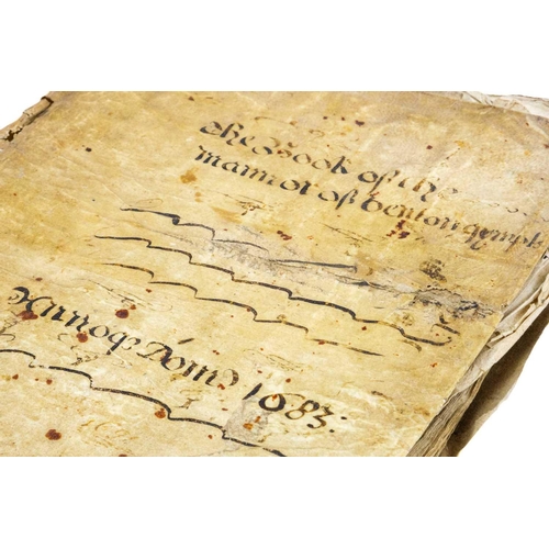 151 - 'The book of the Mannor of Ventongimps, 1683' Court Book with manuscript entries in latin, dating fr... 