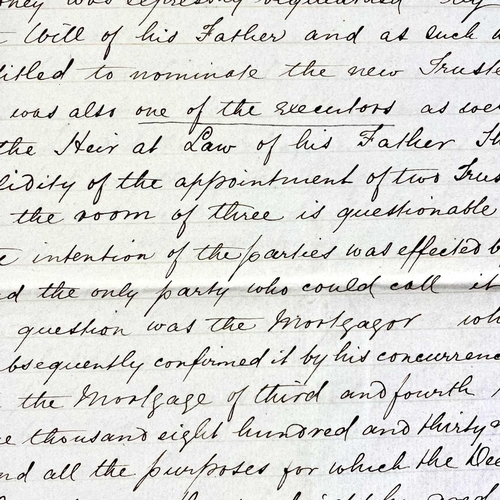 159 - Cornwall Railway interest. Carew-Pole Papers. Three vols of bound letters and indentures. Vol I-'Two... 