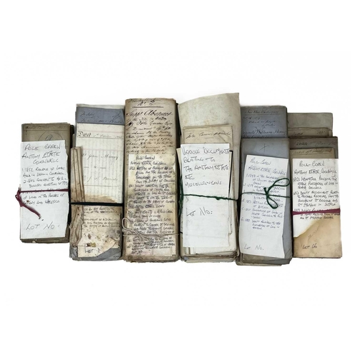 160 - Carew Pole papers. A large collection of indentures, leases, wills, &c. &c. Mostly on the estate of ... 