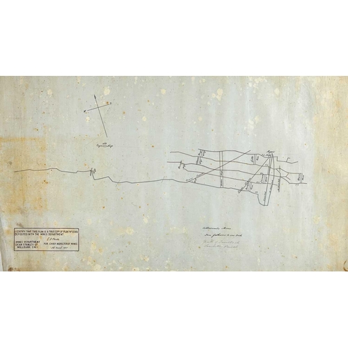 162 - 'Devon Great Consols. Longitudinal Section on the Main Lode,' Kell Brothers Lithographers Showing Wh... 