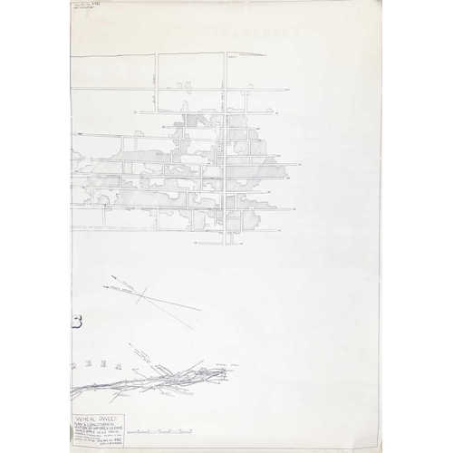 163 - Botallack Mine, St Just, Cornwall.  Facsimile prints. Surveys and plans Wheal Owles Plan & Longitudi... 