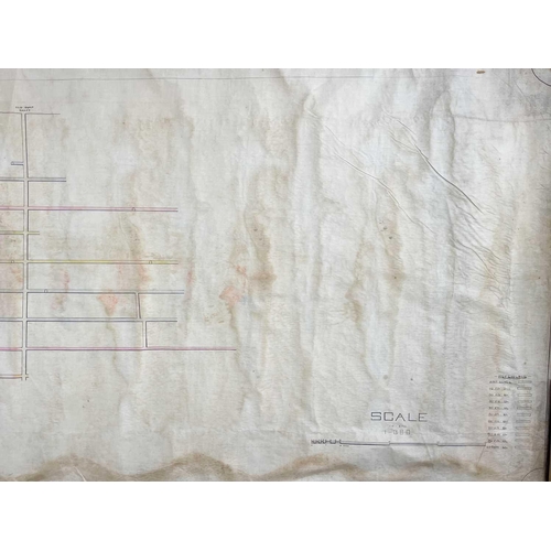 164 - 'Trenwith Mine, St Ives,' Surveys and maps by Leonard Hawkey, 1911. Hand drawn cross sectional surve... 