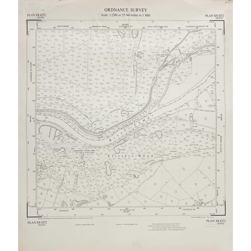 167 - A large collection of OS maps. Some with colour pencil additions from Hooper, in varying condition b... 