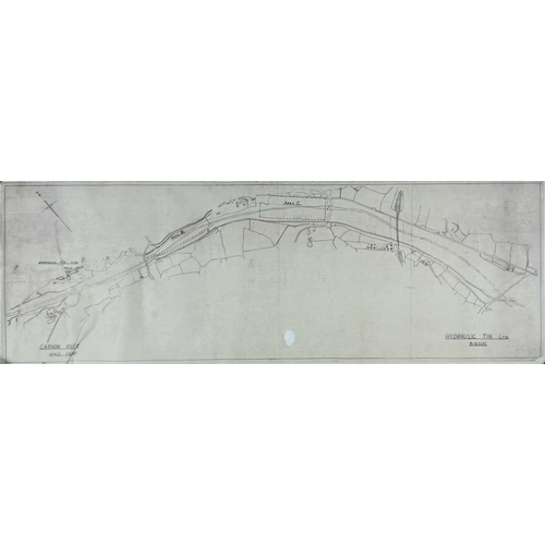 168 - Mine plans and surveys. Printed on thick tracing paper including for Wheal Prosper, 'Plan of Area of... 