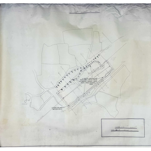 168 - Mine plans and surveys. Printed on thick tracing paper including for Wheal Prosper, 'Plan of Area of... 