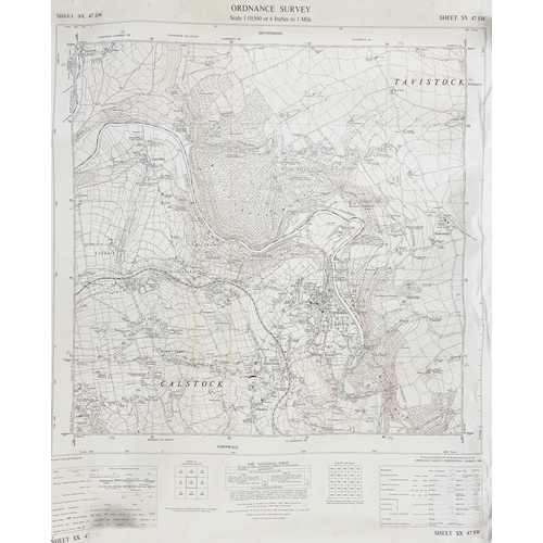 173 - A collection of OS maps and admiralty charts. All rolled, including; Admiralty Chart, 1930, “Chine S... 