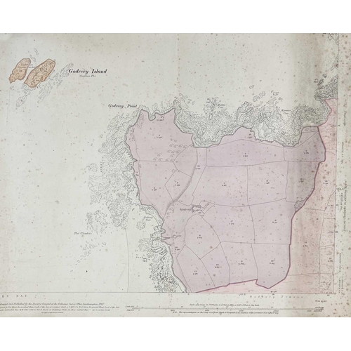 173 - A collection of OS maps and admiralty charts. All rolled, including; Admiralty Chart, 1930, “Chine S... 