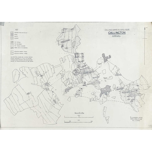 174 - 'Tin and Copper in Soils Near Callington, Cornwall' To Accompany a Report Dated March 13th 1965 by C... 