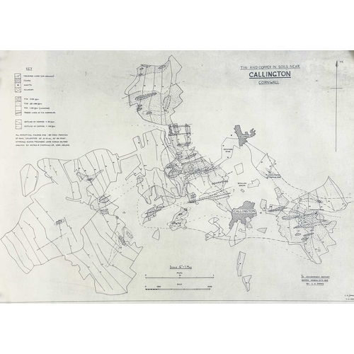 174 - 'Tin and Copper in Soils Near Callington, Cornwall' To Accompany a Report Dated March 13th 1965 by C... 