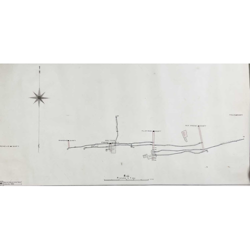 181 - 'Plan of North Penstruthal Mine' A fine collection of a mine surveyors studies Surveyors charts, tra... 